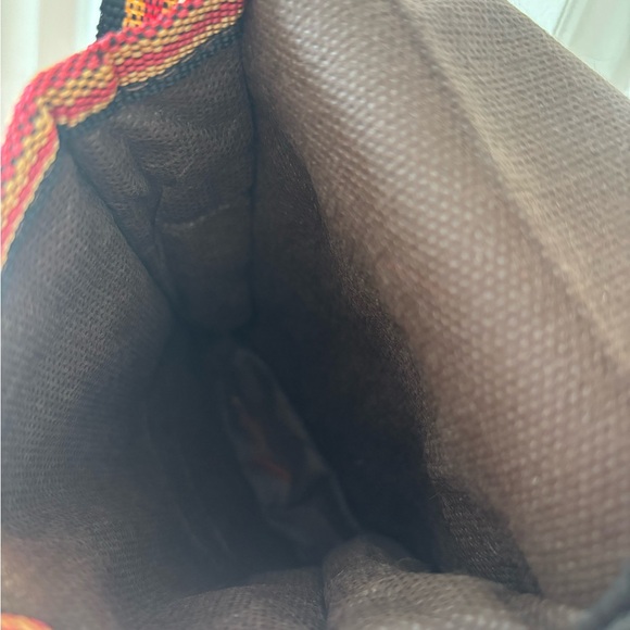 Woven Red Crossbody Bag with Decorative Knot - Picture 8 of 11